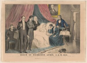 Lithograph of the Death of President Harrison